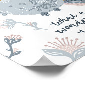 Baby Bird Blue Wonderful World Poster | Kunst aan  (Hoek)