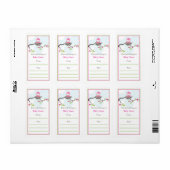 Baby Bird Bookplate Etiket (Full Sheet)