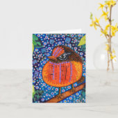 Baby Bird Kaart (Gele Bloem)