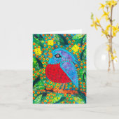 Baby Bird Kaart (Gele Bloem)