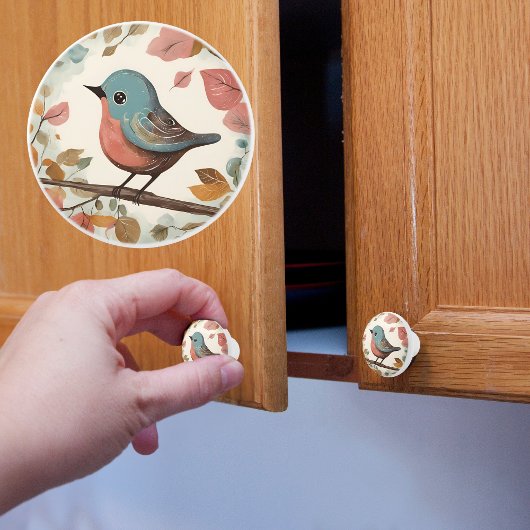 Baby Bird Keramische Knop