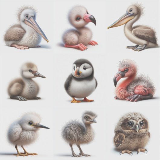 Baby Bird Sticker (Voorkant)