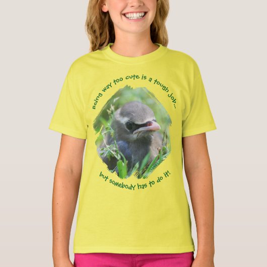 Baby Bird Te Cute T-shirt (Voorkant)