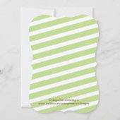 Baby Bird | Uitnodiging tot Baby shower van jongen (Achterkant)