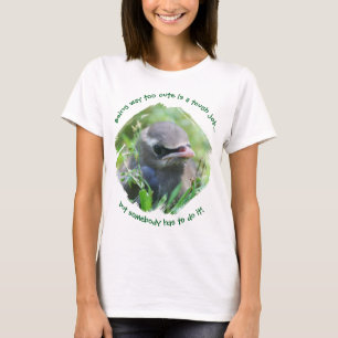 Baby Bird Way Te Erg Schattig T-shirt