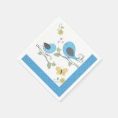 Baby Birdies Douche Napkins-Boy Servet (Hoek)
