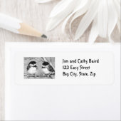 BABY BIRDS IN PENCIL: RETOURADRESLABELS ETIKET (Insitu)