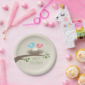 Baby Bird's Nest | Baby Shower Papieren Bordje (Feest)