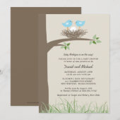 Baby Bird's Nest - Gay Couple Baby shower Kaart (Voorkant / Achterkant)