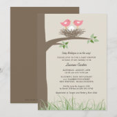 Baby Bird's Nest - Lesbisch paar Baby shower Kaart (Voorkant / Achterkant)