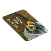 Baby Birds Premium Magnet Magneet (Rechterzijde)