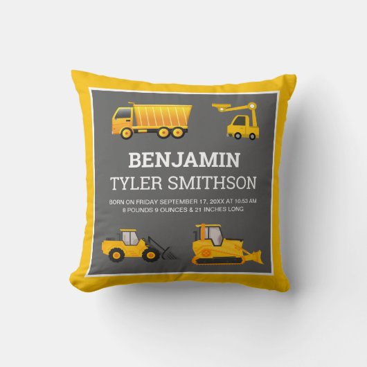 Baby Birmese stallen van graafmachine-pomp Kussen (Voorkant)