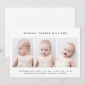 BABY BIRTH-AANKONDIGING (Voorkant / Achterkant)