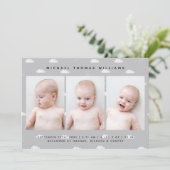 BABY BIRTH-AANKONDIGING (Staand voorkant)