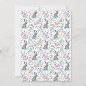 BABY BIRTH-AANKONDIGING | Waterverf Bunny Aankondiging (Achterkant)