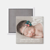 Baby Birth Annoucement Magneet (Voorkant / Achterkant)