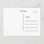 Baby Birth Announcement Briefkaart | HALLO (Achterkant)