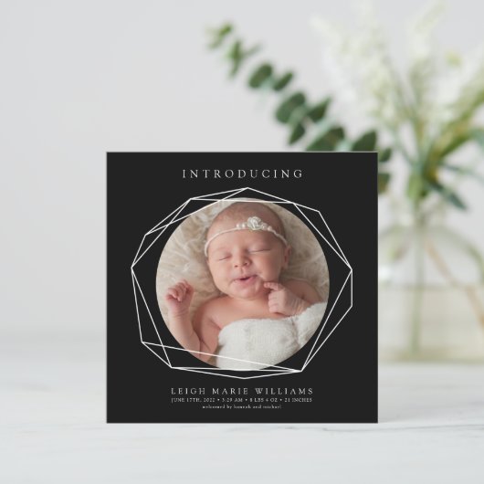 BABY BIRTH ANNOUNCEMENT Introduction Baby (Staand voorkant)