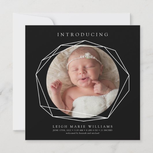 BABY BIRTH ANNOUNCEMENT Introduction Baby (Voorkant)