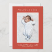 BABY BIRTH ANNOUNCEMENT Woodland Animals (Voorkant)