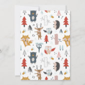 BABY BIRTH ANNOUNCEMENT Woodland Animals (Achterkant)