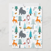 BABY BIRTH ANNOUNCEMENT Woodland Baby Animals (Achterkant)