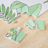 Baby Birth Announding Cute Sloth Oerwoud Leaves Legpuzzel (Zijkant)