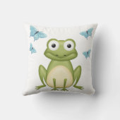 Baby Birth Announding Frog Pillow Kussen (Achterkant)
