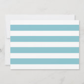 Baby Birth Nautical Ahoy Striped it is A Boy Photo Aankondiging (Achterkant)