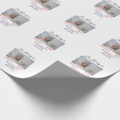 Baby birth stats add name place date keepsake memo cadeaupapier (Hoek)