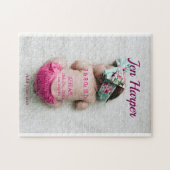 Baby birth stats add name place date keepsake memo legpuzzel (Horizontaal)