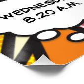 Baby Birth Stats Comic Book Pop Art Keepslag Perfect Poster (Hoek)