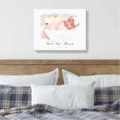 Baby Birth Stats Foto Newborn Keepomwille Nursery Canvas Afdruk (Insitu (Slaapkamer))