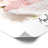 Baby Birth Stats Foto Newborn Keepomwille Nursery Poster (Hoek)