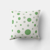 Baby Birth Stats Green Circles Foto Kussen (Achterkant)