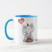 Baby Birthday Elephant Mok (Links)