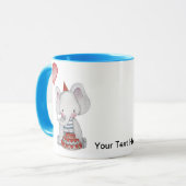 Baby Birthday Elephant Mok (Voorkant links)