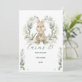 Baby Birthday Invitation Kaart (Staand voorkant)