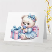 Baby Birthday Kaart (Gele Bloem)