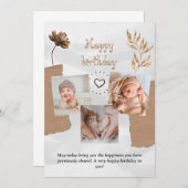 Baby Birthday Kaart (Voorkant / Achterkant)