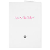 Baby Birthday Kaart Modern Bird - Fun (Achterkant)