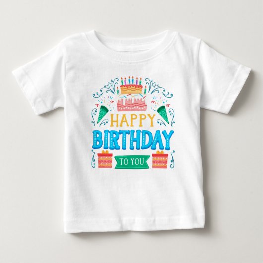baby Birthday T-shirt (Voorkant)