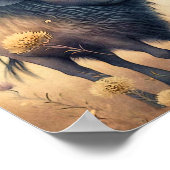 Baby Bison African Animal | Bison Wall Print (Hoek)