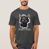 Baby Black Cat Design - basic donker T-shirt (Voorkant)