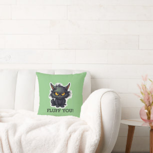 Baby Black Cat Design - Sierkussen 16 inch x 16 in