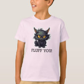 Baby Black Cat Design - T-shirt voor Kinderen (Voorkant)