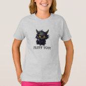 Baby Black Cat Design - T-shirt voor meisjes (Voorkant)