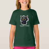 Baby Black Cat Design - T-shirt voor meisjes (Voorkant)