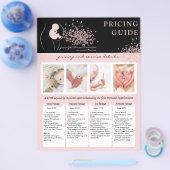 Baby Black Doula Geboortecoach Zwanger Prijzen Flyer (Enkel)