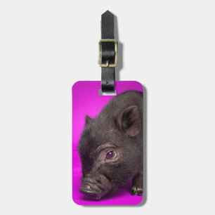 Baby Black Pig Bagagelabel